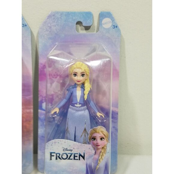 Disney Frozen Dolls Anna & Elsa 3" Mini Princess New and Sealed Collectible - Picture 4 of 7
